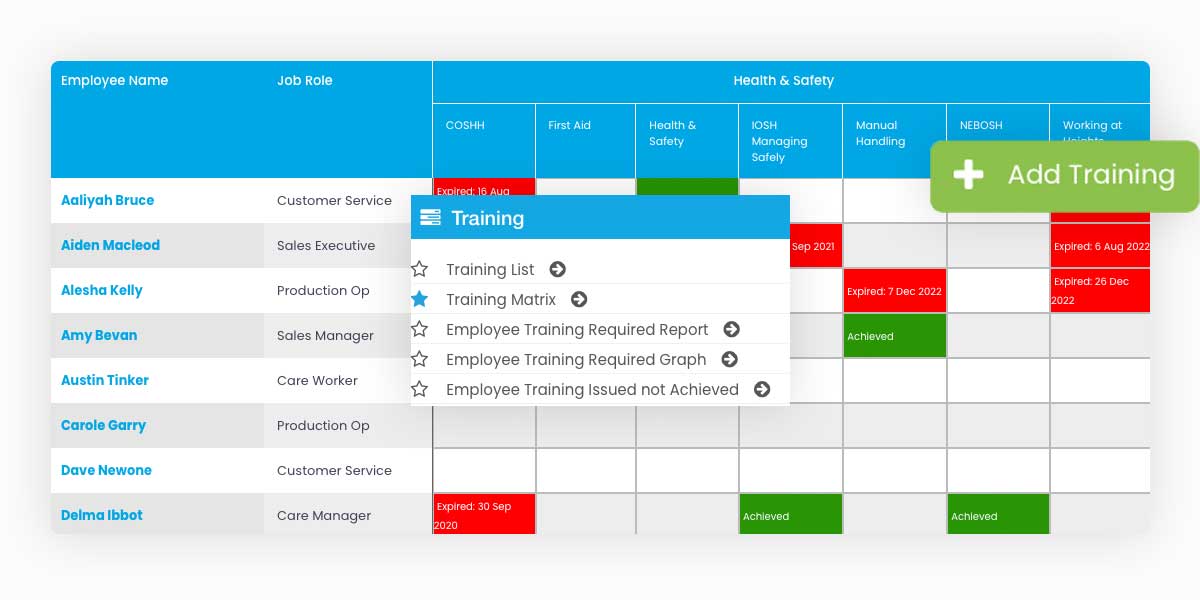 Health and Safety Training Management Software Evalu8 EHS
