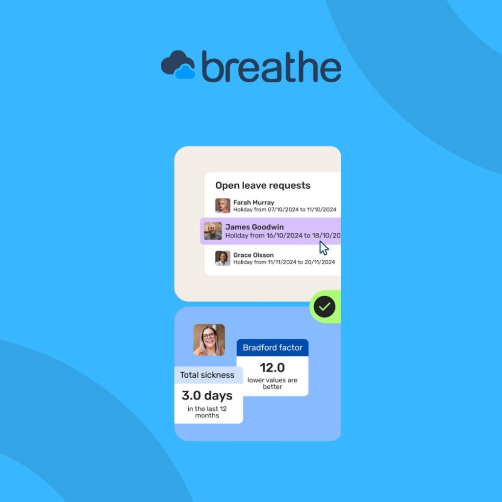 Breathe HR software shift patterns.