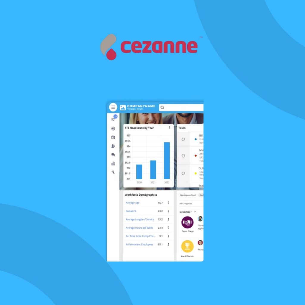 Cezanne HR software features.