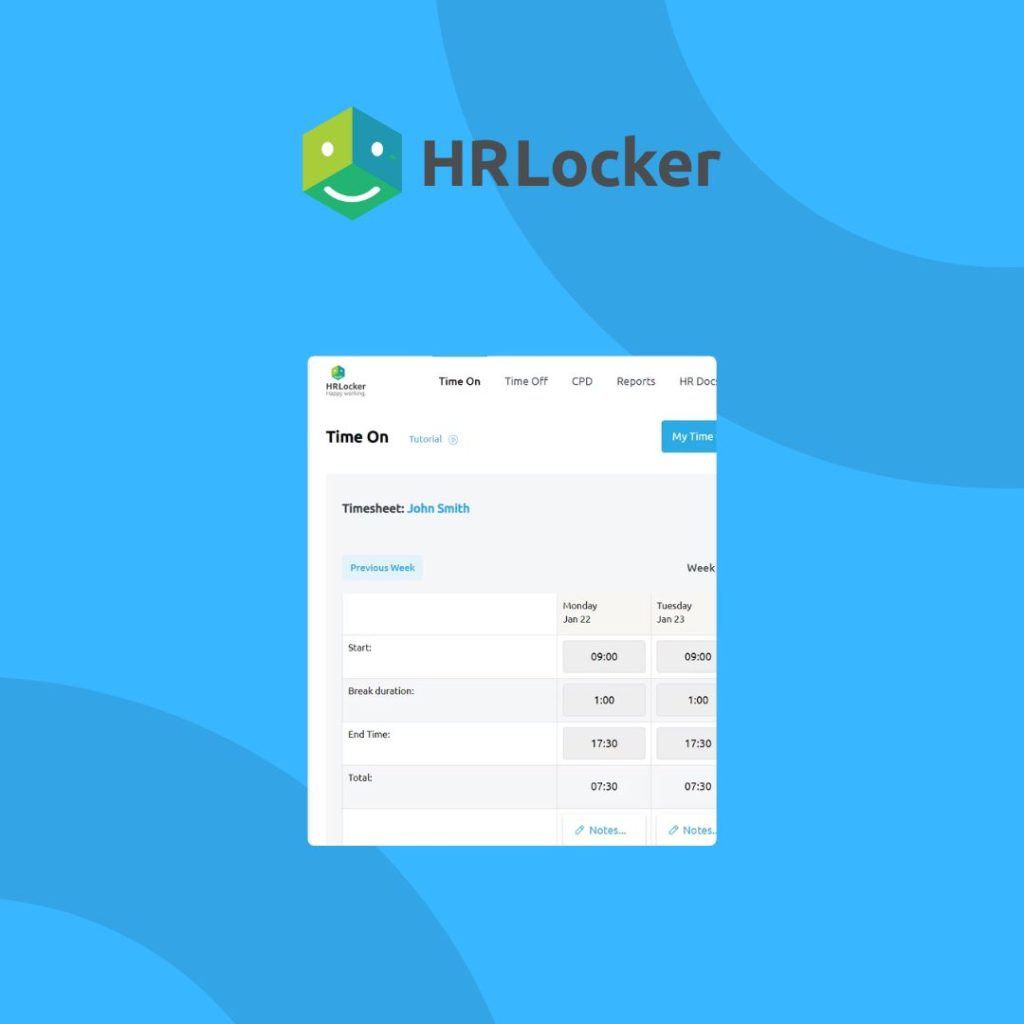 HR Locker HR software features.