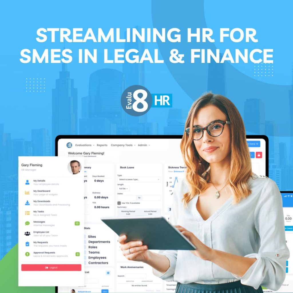 HR software solutions for SMEs in the legal and finance sectors, streamlining processes and boosting efficiency.