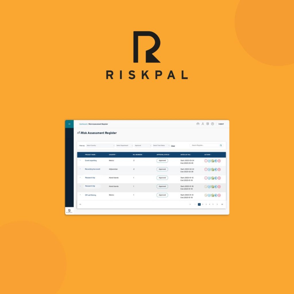 RiskPal software with logo.