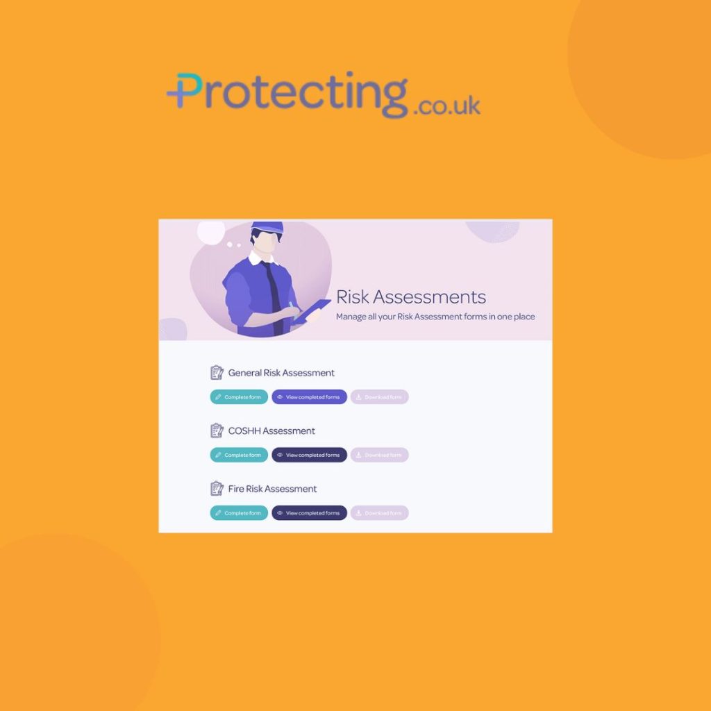 Protecting.co.uk software with logo.