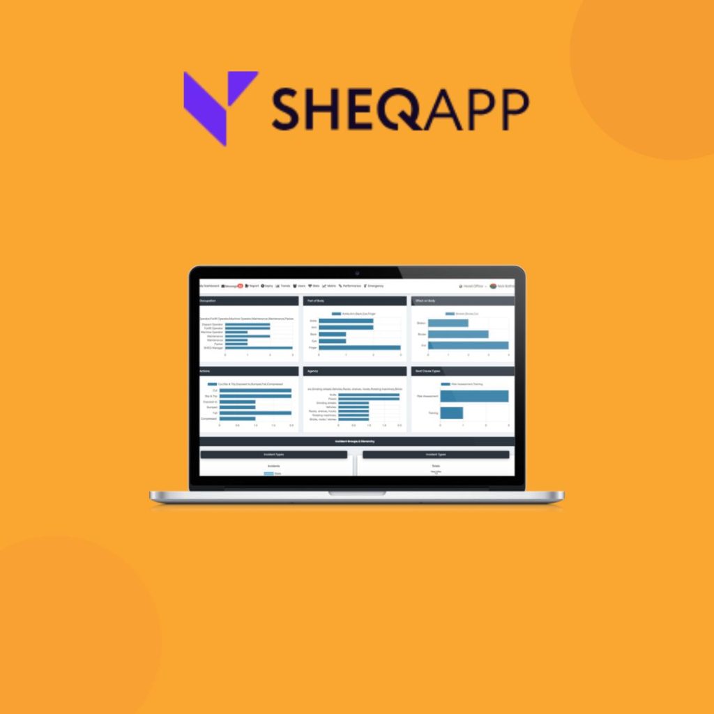 Sheqapp software with logo.