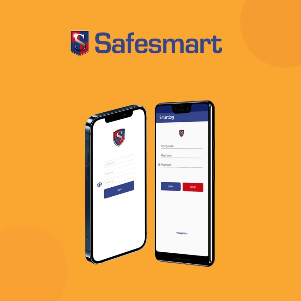 SafeSmart EHS app with logo.