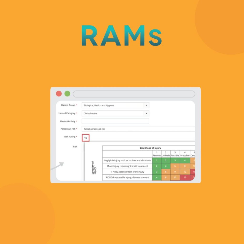 RAMs App EHS software with logo.