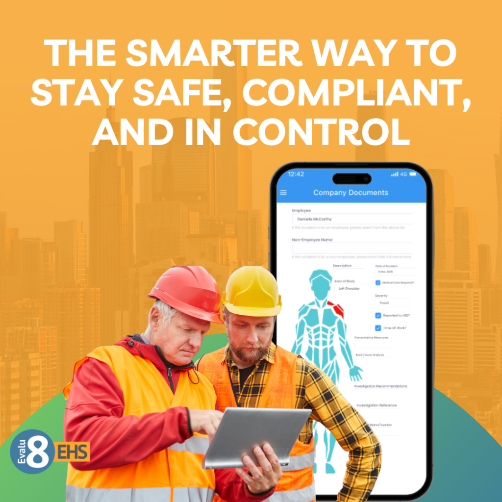 Manufacturers using Evalu-8 EHS software to log accidents easily.