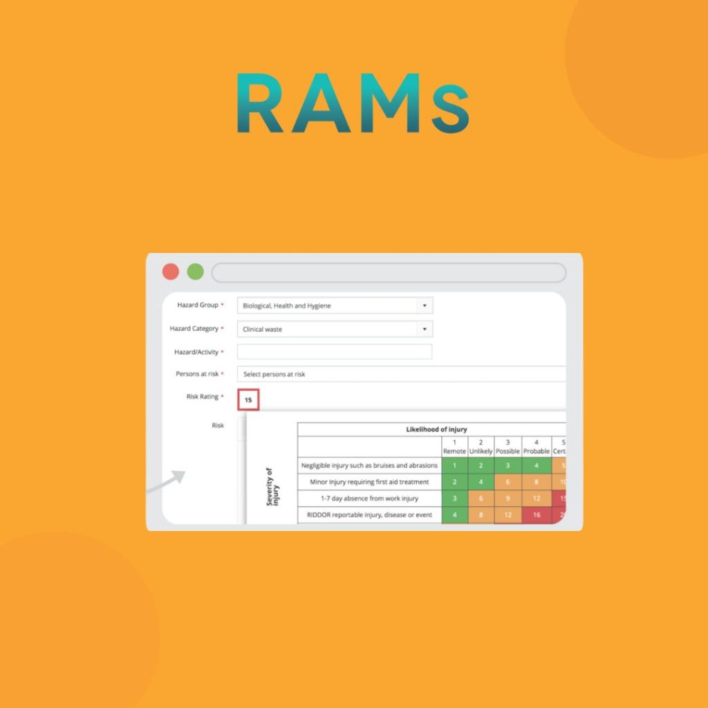 RAMS App logo with software image