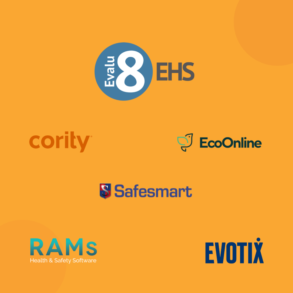 Evalu-8 EHS and other brands logos