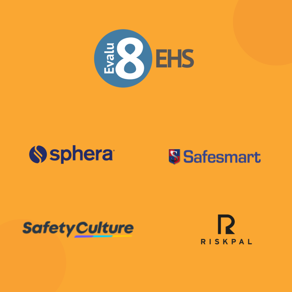 Evalu-8 EHS logo with competitor logos.