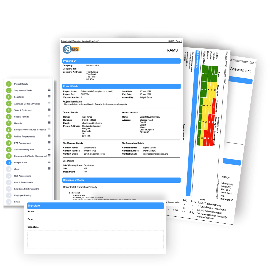 Create A Rams Document RAMS Software for Manufacturing Teams | Evalu-8 EHS