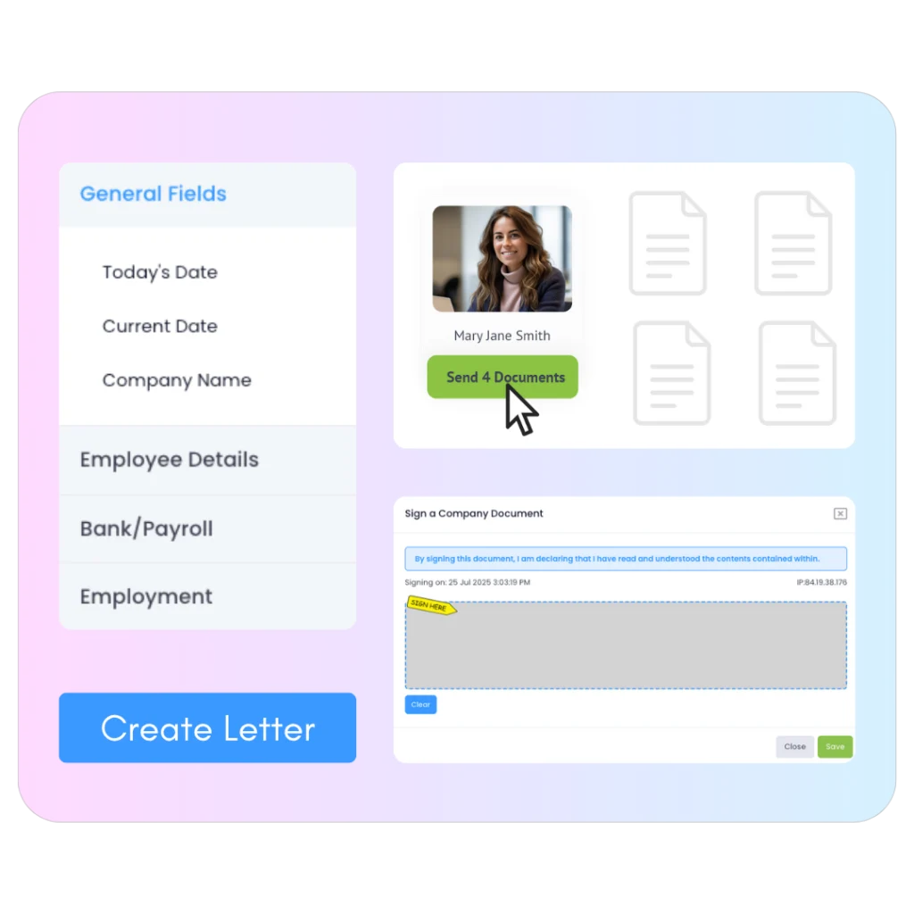 Document management in Evalu-8 HR