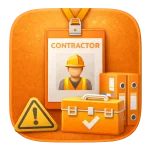 Contractor management icon