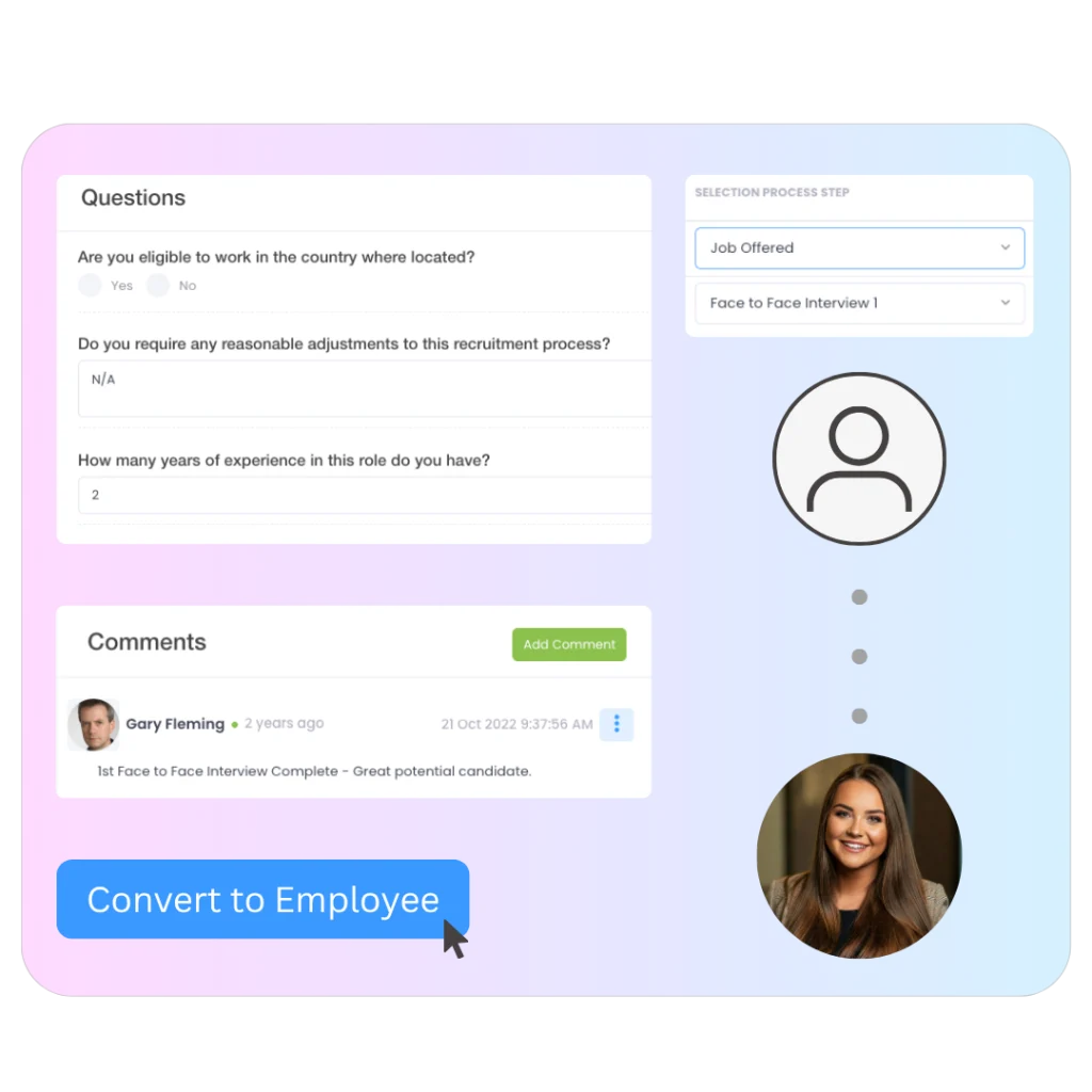 Recruitment and onboarding in Evalu-8 HR