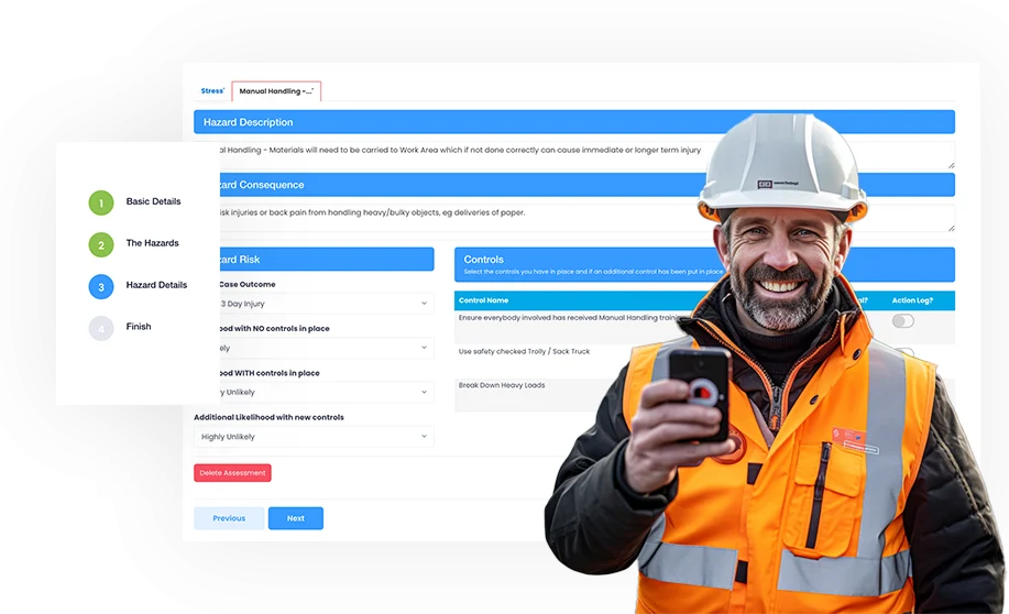 Risk assessment matrix screen
