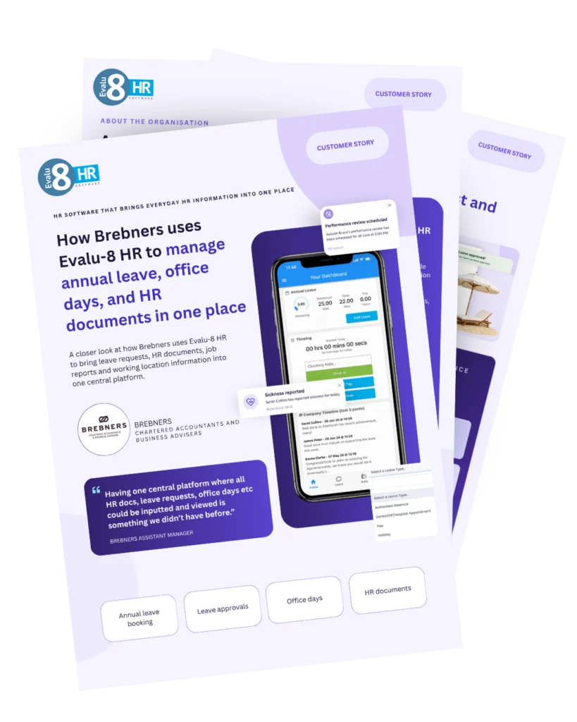 Pages of the Brebners customer story PDF